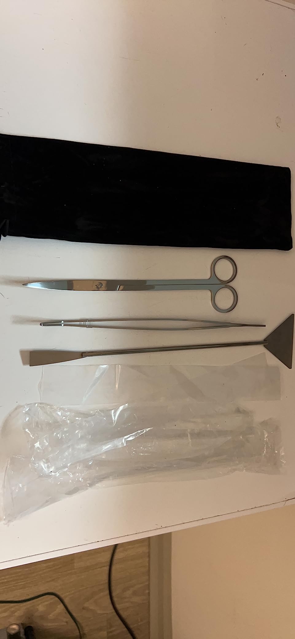 Aquarium Aquascaping Tool, Long Tweezers Scissors Spatula, 4 in 1 Stainless Steel Aquatic Plants Set for Fish Starter Kits, Aquariums Tank and Terrarium customer photo 1