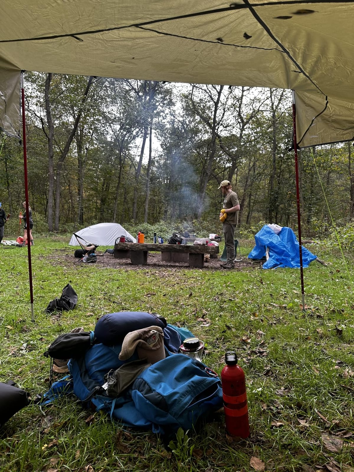 Gold Armour Rainfly Tarp Hammock, Premium 14.7ft/12ft/10ft/8ft Rain Fly Cover, Waterproof Ultralight Camping Shelter Canopy, Survival Equipment Gear Camping Tent Accessories (OD Green 12ft x 10ft) customer photo 2