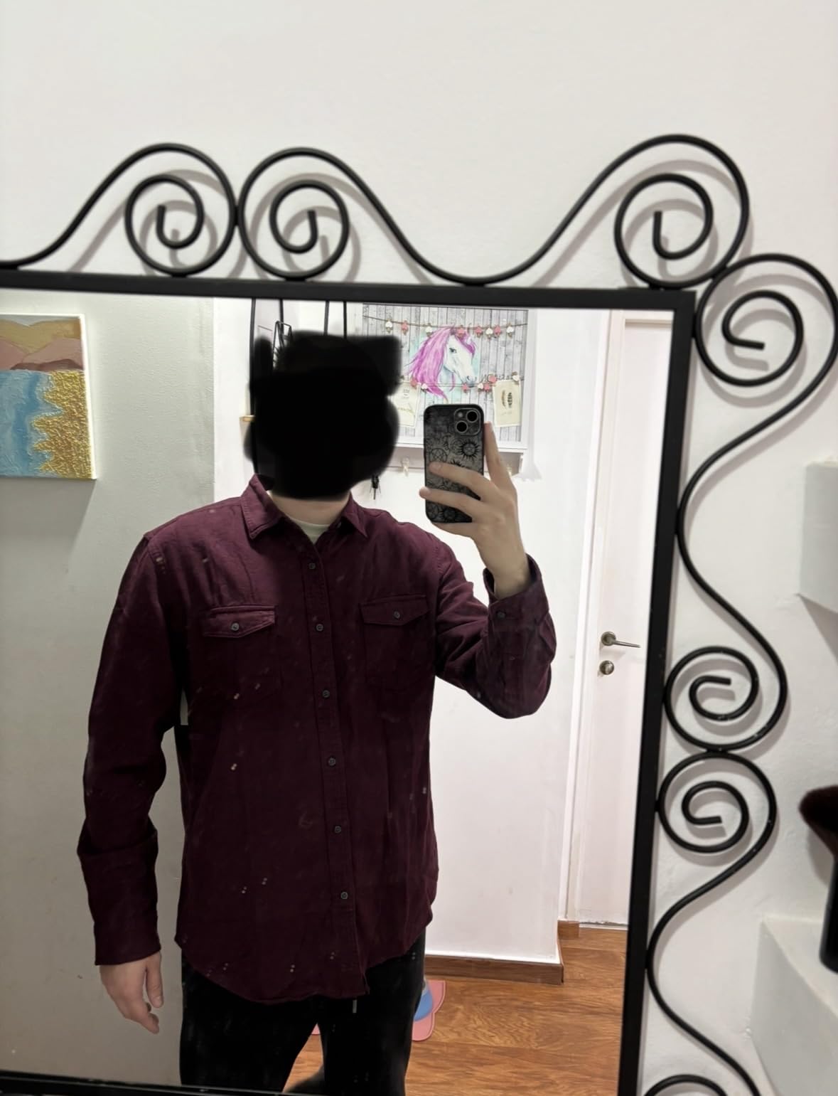 Amazon Essentials Men's Regular-Fit Long-Sleeve Flannel Casual Shirt, Two-Pocket customer photo 2