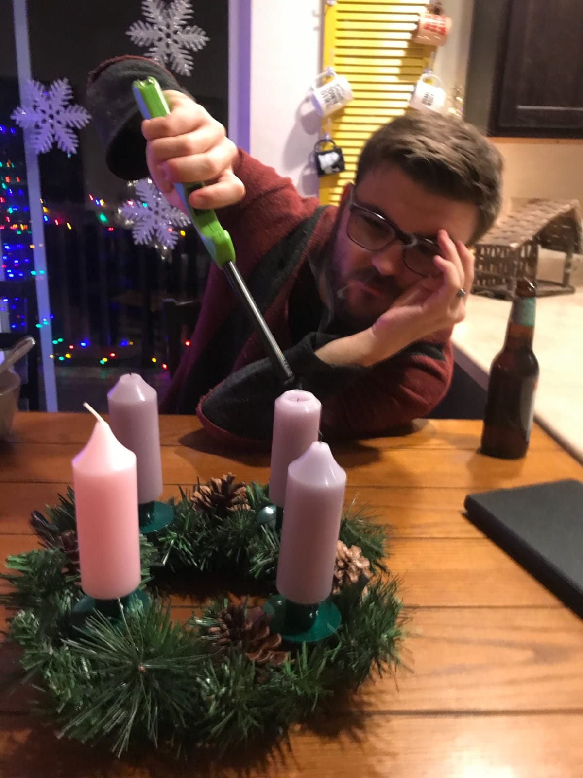 Holiday Traditions Advent Wreath by Vermont Christmas Company customer photo 1