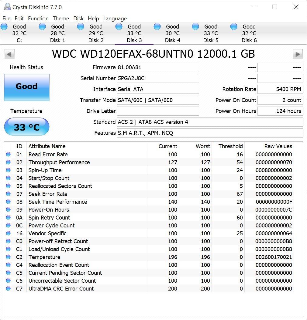 Western Digital 8TB WD Red Plus NAS Internal Hard Drive HDD - 5400 RPM, SATA 6 Gb/s, CMR, 256 MB Cache, 3.5