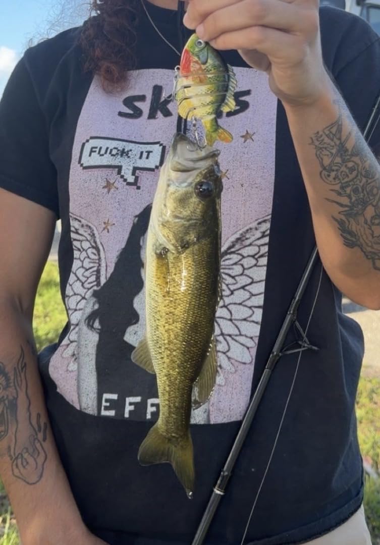 BASSDASH SwimPanfish Multi Jointed Panfish Bluegill Swimbaits Hard Topwater Bass Lures Fishing Lure Crank Saltwater 3.5in/0.85oz customer photo 1