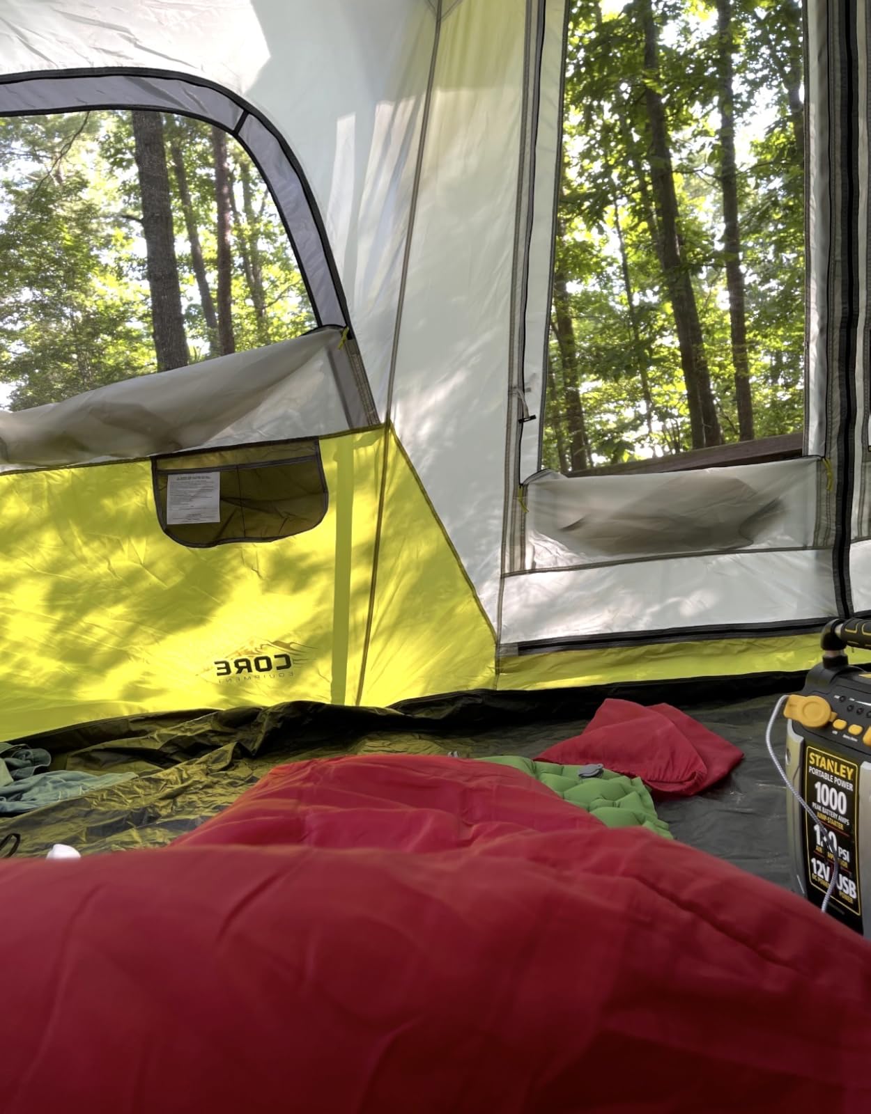CORE Instant Cabin Tents | Family Cabin Multi Room Pop Up Tents Car Camping | Included Storage Pockets for Camping Accessories customer photo 2