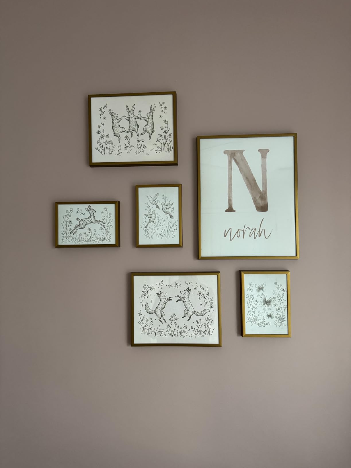 Frametory 7 Pack Aluminum Picture Frame with Mat for Gallery Wall, Black customer photo 1