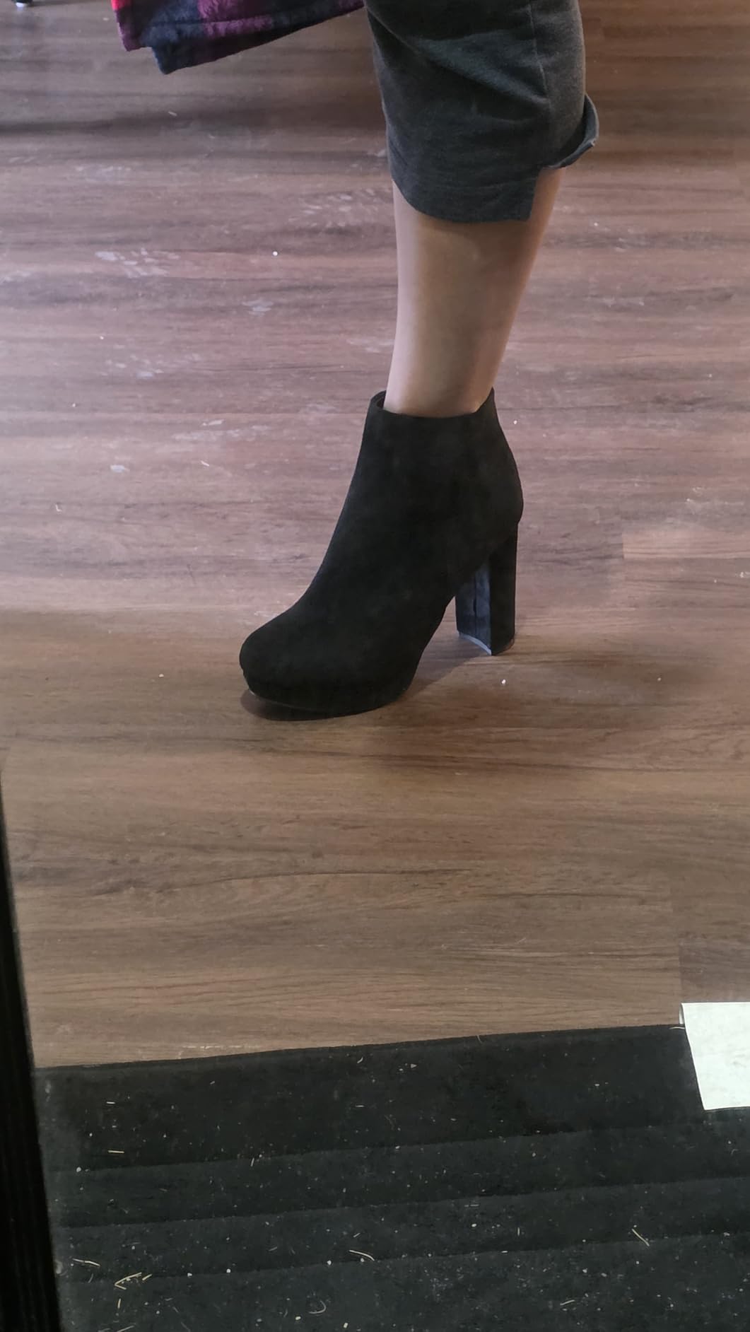 DREAM PAIRS Women's Stomp High Heel Ankle Boots customer photo 1