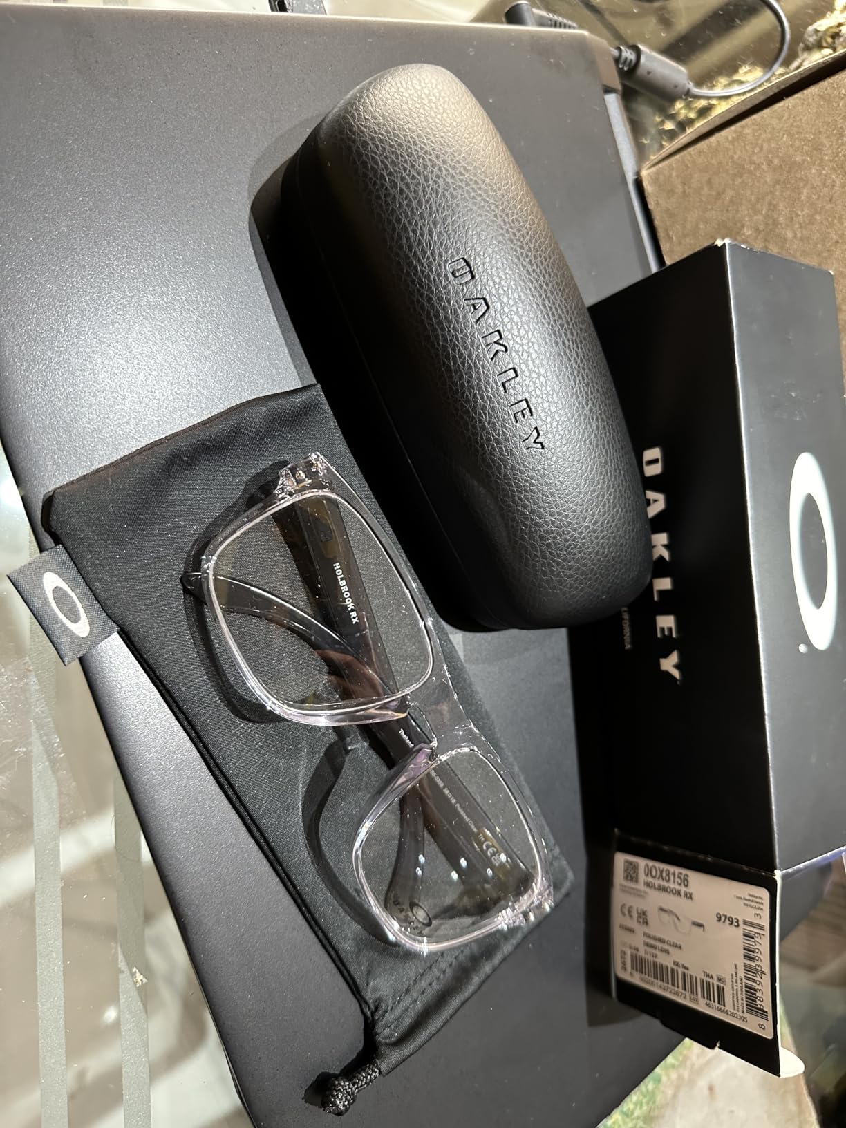 Oakley Mens OX8156 Holbrook RX Round Eyeglasses customer photo 2