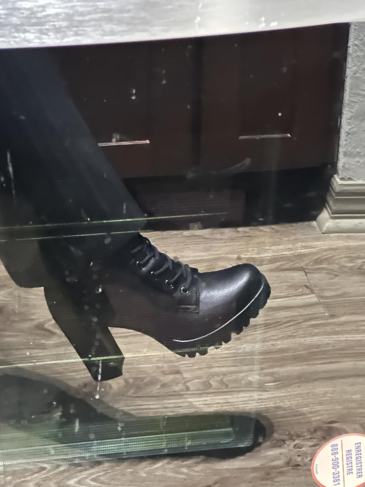 DREAM PAIRS Women's Lace up Combat Ankle Booties Shoes customer photo 2