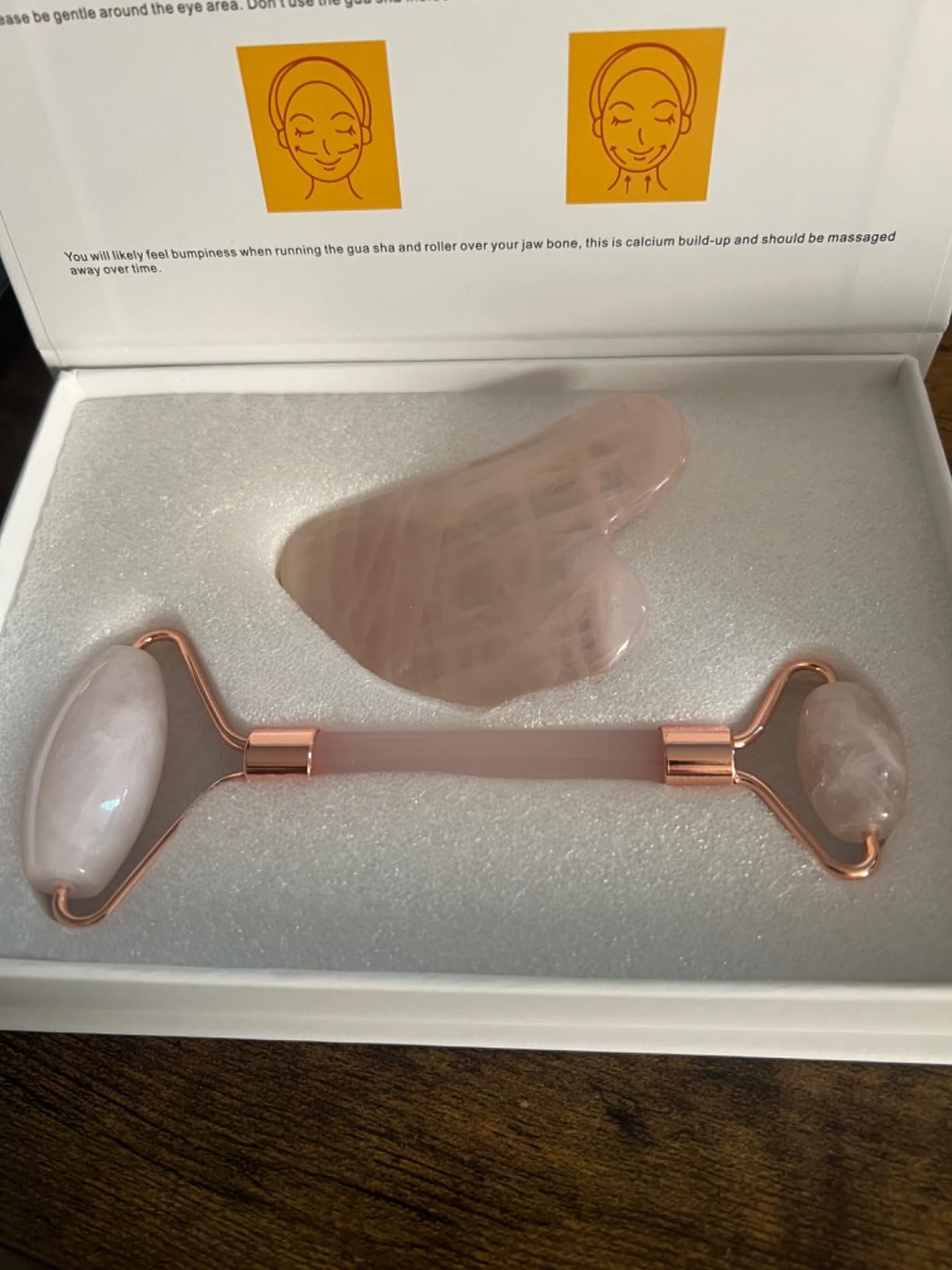 Deciniee Gua Sha Face Roller Tools: Jade Roller Facial Tools for Skin Care - Facial Massager for Face, Eyes, Neck, Relieve Fine Lines and Wrinkles customer photo 1
