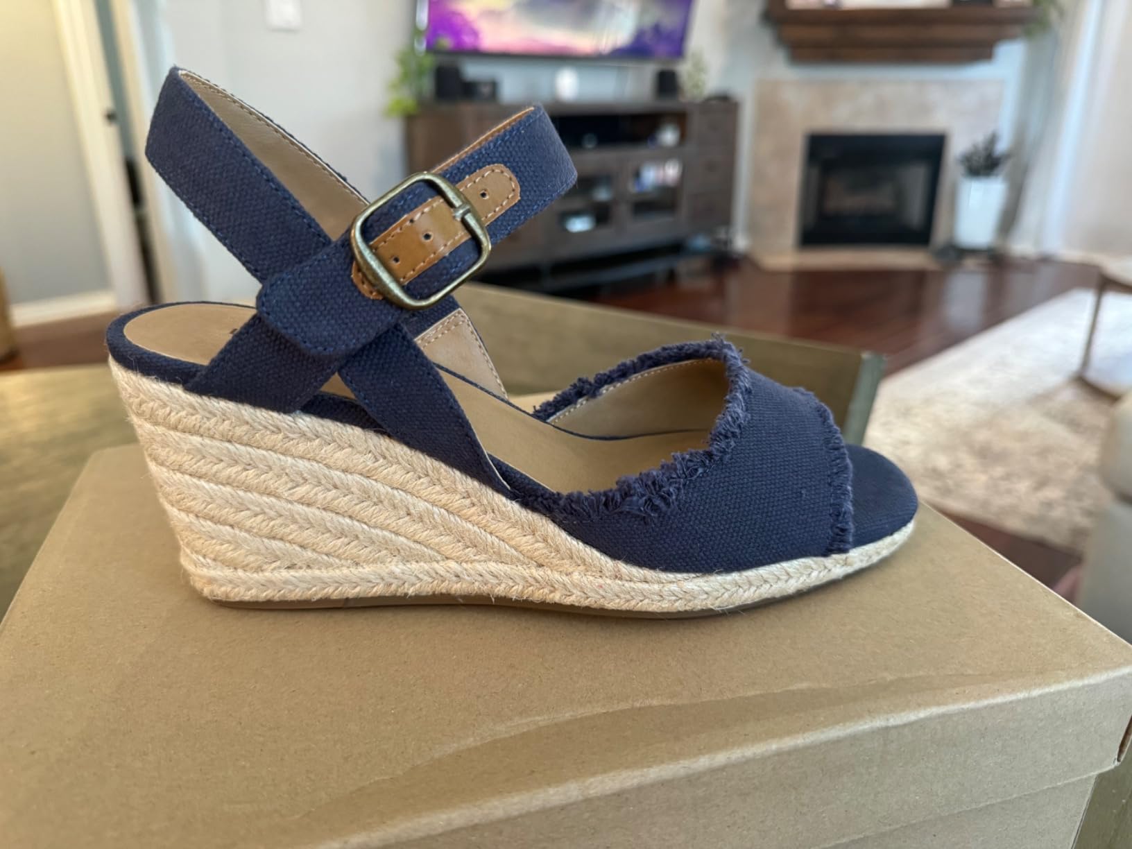 Lucky Brand Women's Mindra Espadrille Wedge Sandal customer photo 2