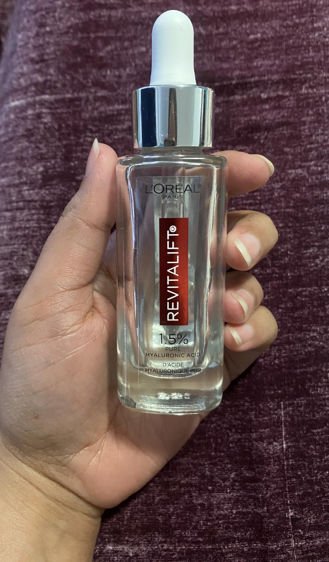 L'Oreal Paris Revitalift 1.5% Pure Hyaluronic Acid Serum for Face, Anti Aging Serum to Hydrate Skin & Reduce Wrinkles, Fragrance Free Skin Care for All Skin Types, 1 Oz customer photo 2