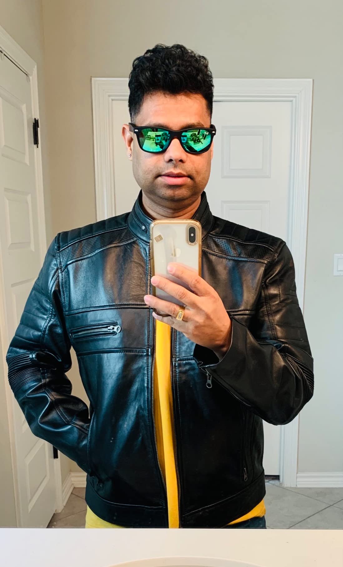 Decrum Cafe Racer Style Leather Jackets for Men customer photo 1