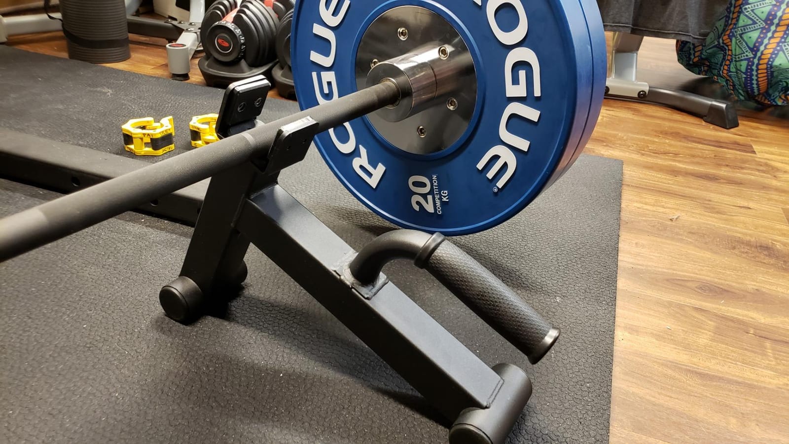 Yes4All Deadlift Jack/Barbell Stand – Holds 600lb Barbell Plates for Deadlift Exercise, Squat Wedge for Squat/Weight Training customer photo 1
