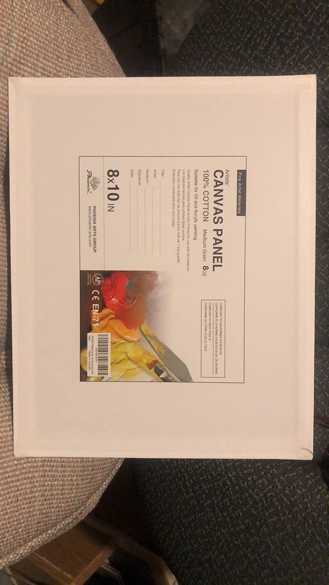 PHOENIX 24 Pack Canvases for Painting - 5x7, 8x10, 9x12, 11x14 Inch, 8 Oz Triple Primed 100% Cotton Flat Canvas Boards White Blank Canvas Panels Multi Size Bulk Pack for Acrylic & Oil Paints customer photo 1