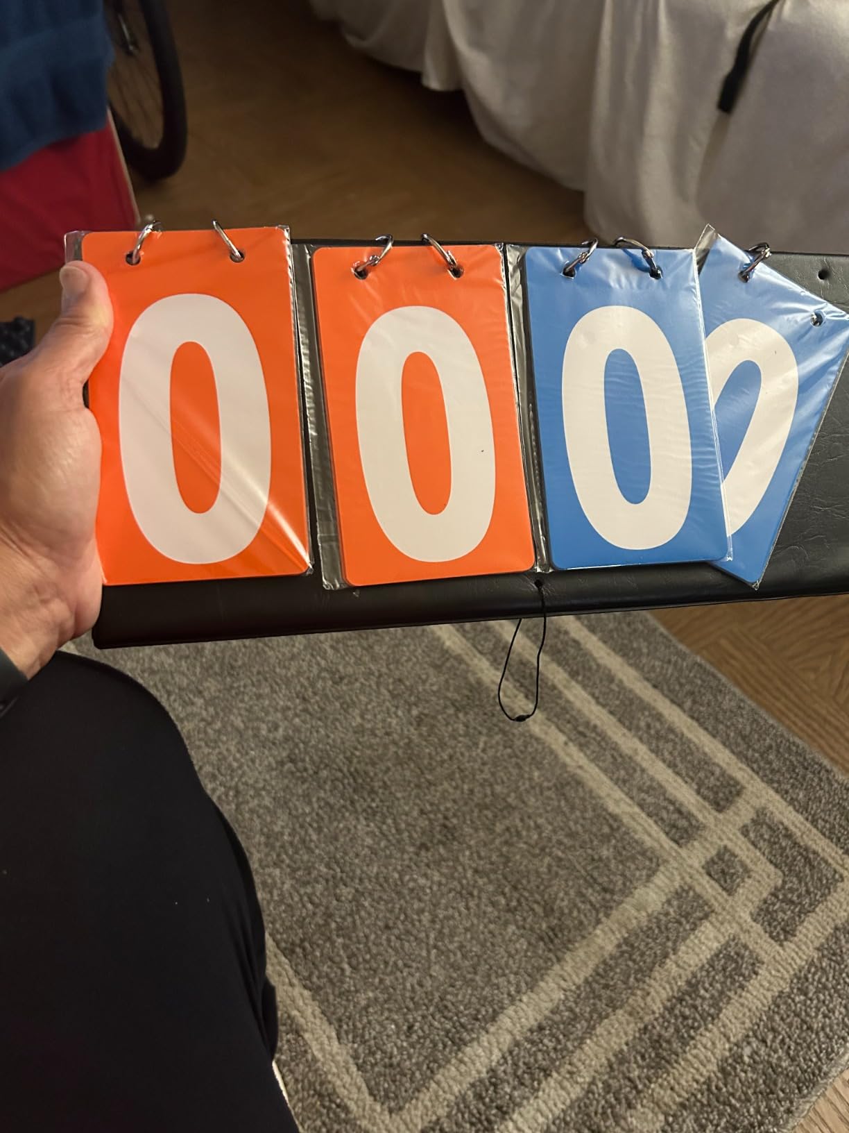 Portable Table Top Scoreboard Flipper, Multi Sports Score Flip Scoreboard customer photo 2