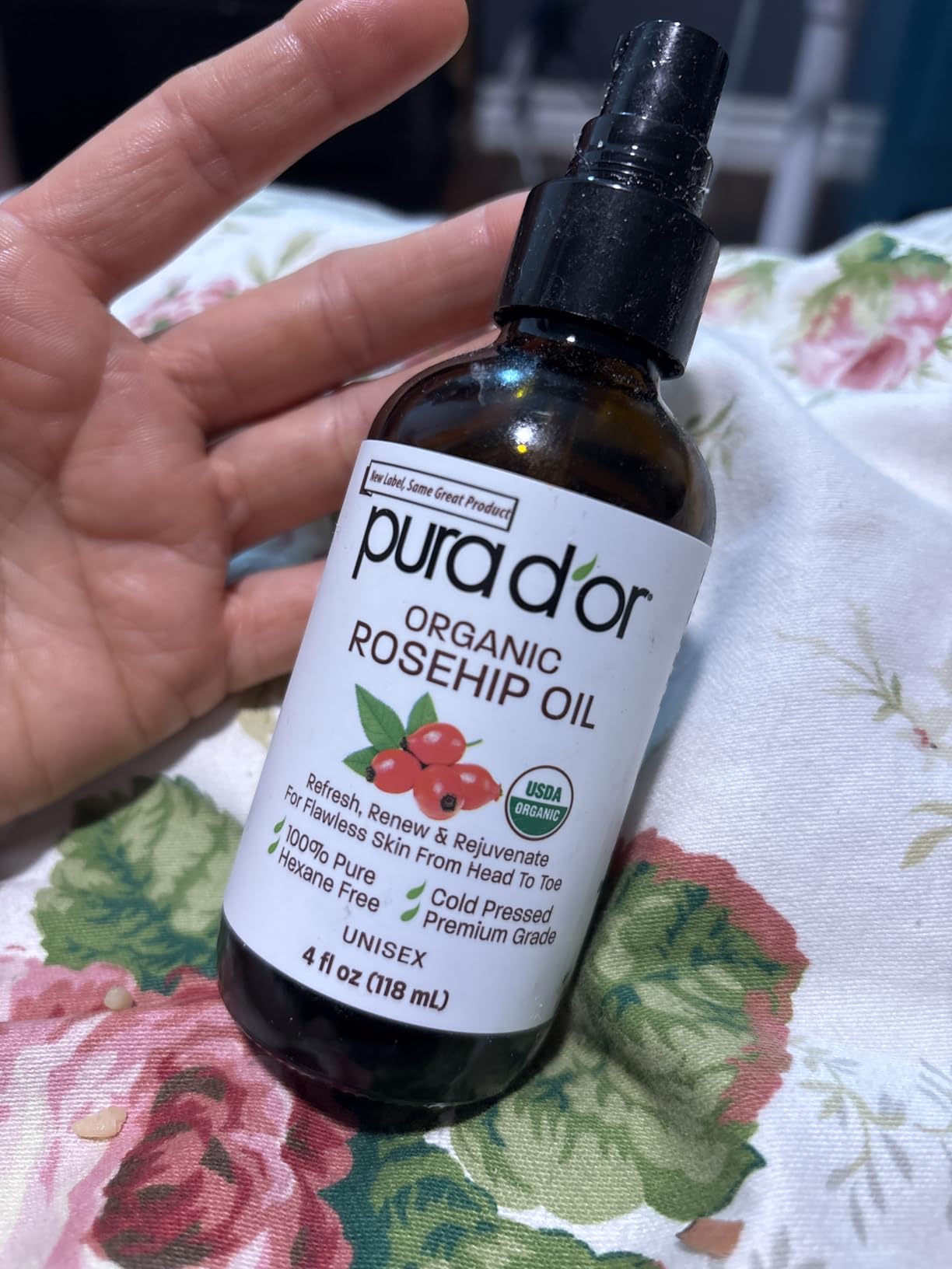 PURA D'OR Hair Thinning Therapy Energizing Scalp Serum 4oz w/Copper Tripeptide, Biotin, Caffeine, Plant Stem Cell, Catalase & DHT Balance, Rosemary Green Tea Leaf Extract, All Hair Types, Men Women customer photo 2