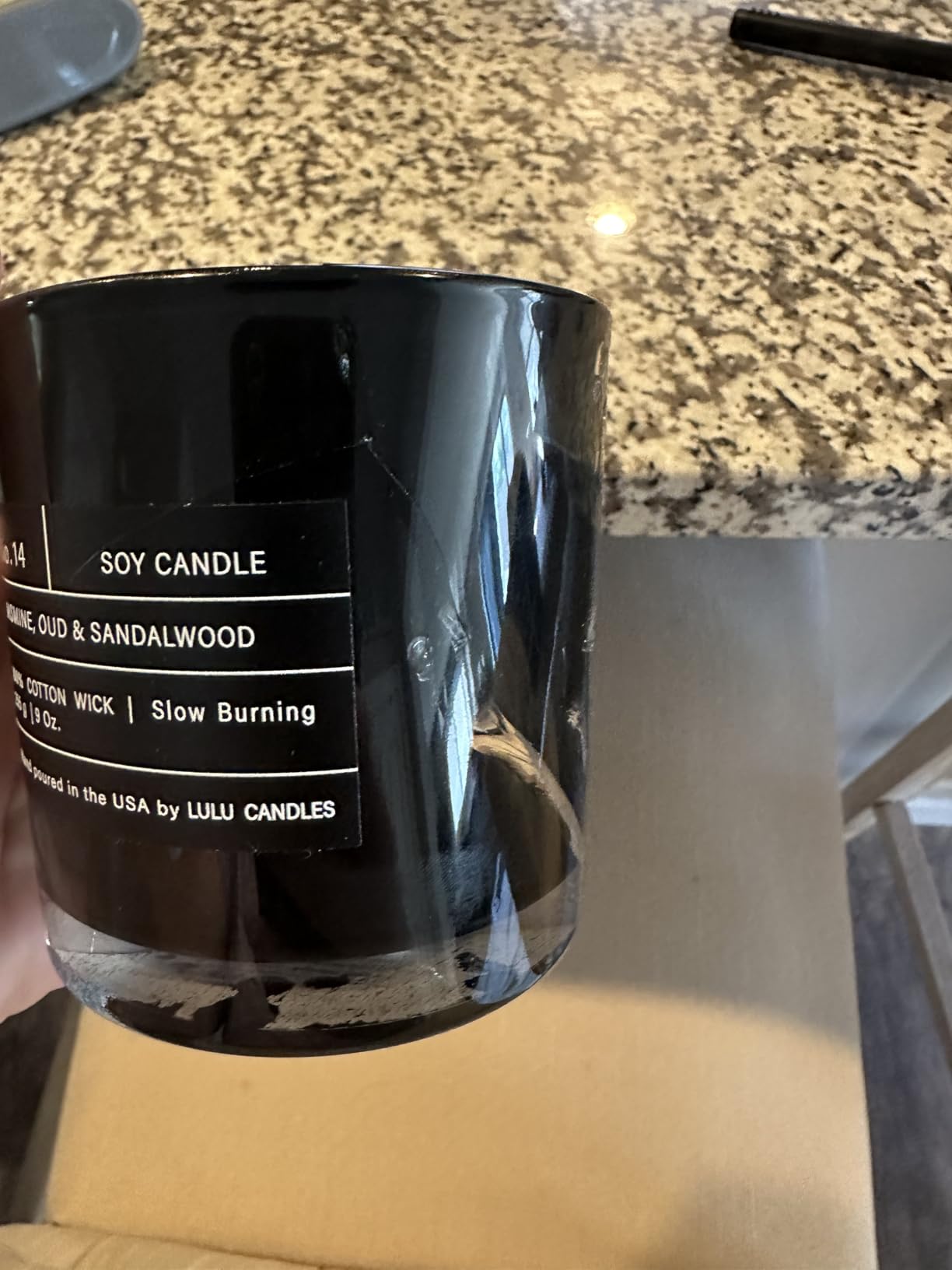 Lulu Candles Jasmine, Oud & Sandalwood Scented Soy Blend Jar Candle, 9 Oz. customer photo 1