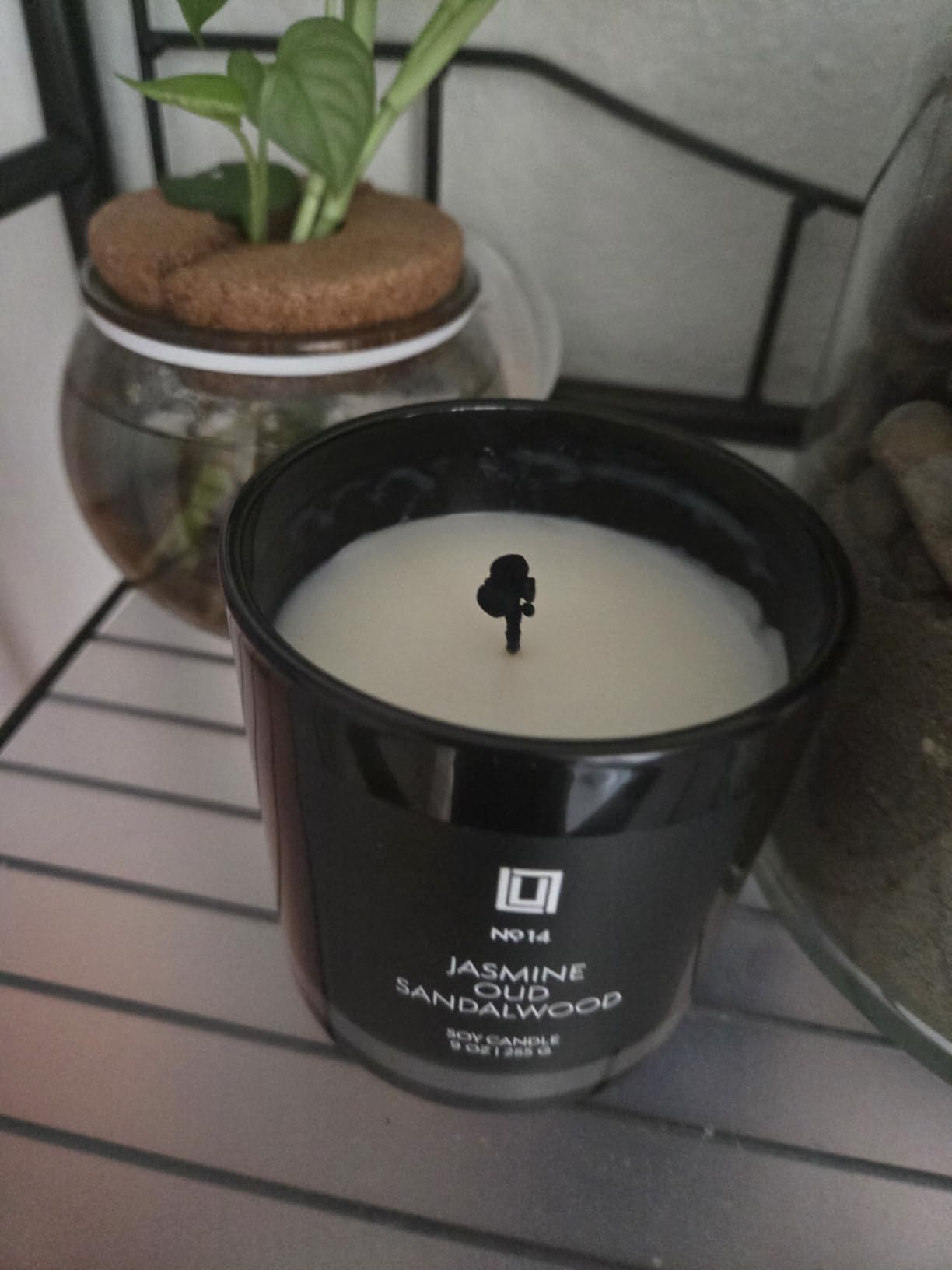 Lulu Candles Jasmine, Oud & Sandalwood Scented Soy Blend Jar Candle, 9 Oz. customer photo 2