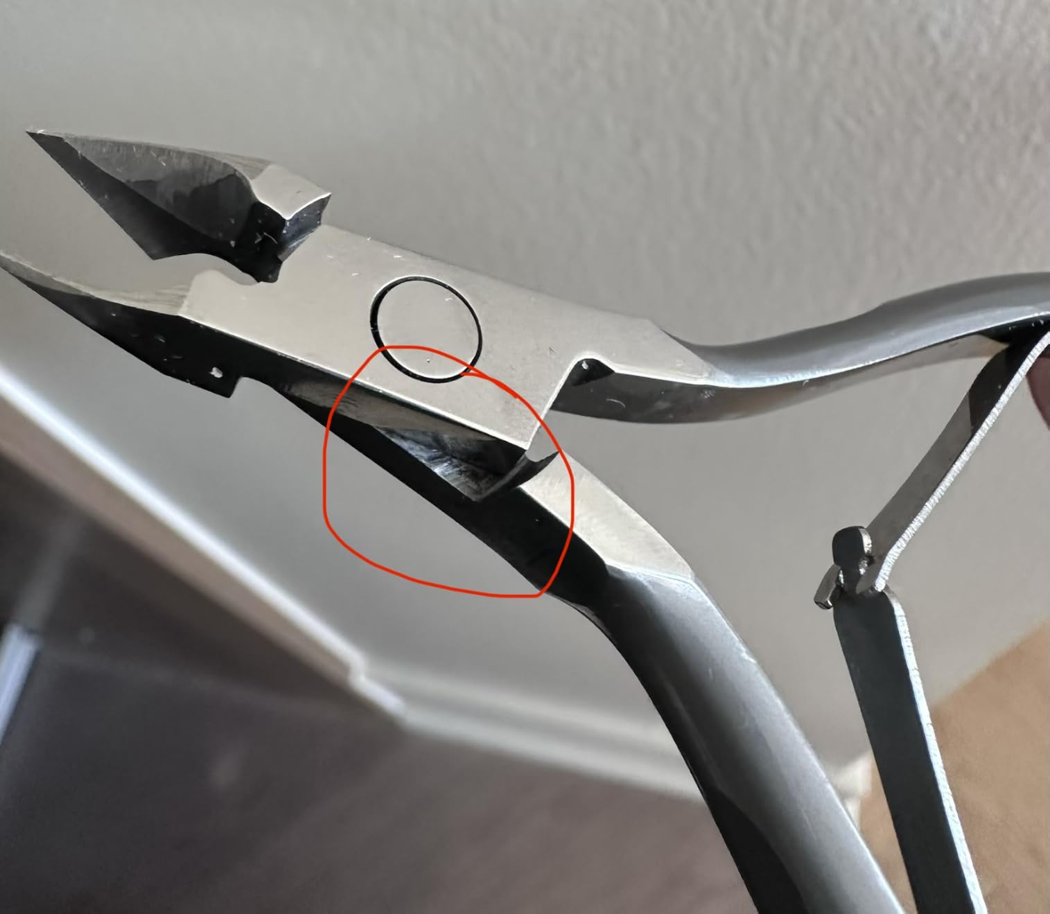 opove X7 Cuticle Trimmer 3/4 Jaw Extremely Sharp Cuticle Nippers Scissors Stainless Steel Clippers Cutter Remover Pedicure Manicure Nail Tool, Space Gray customer photo 1