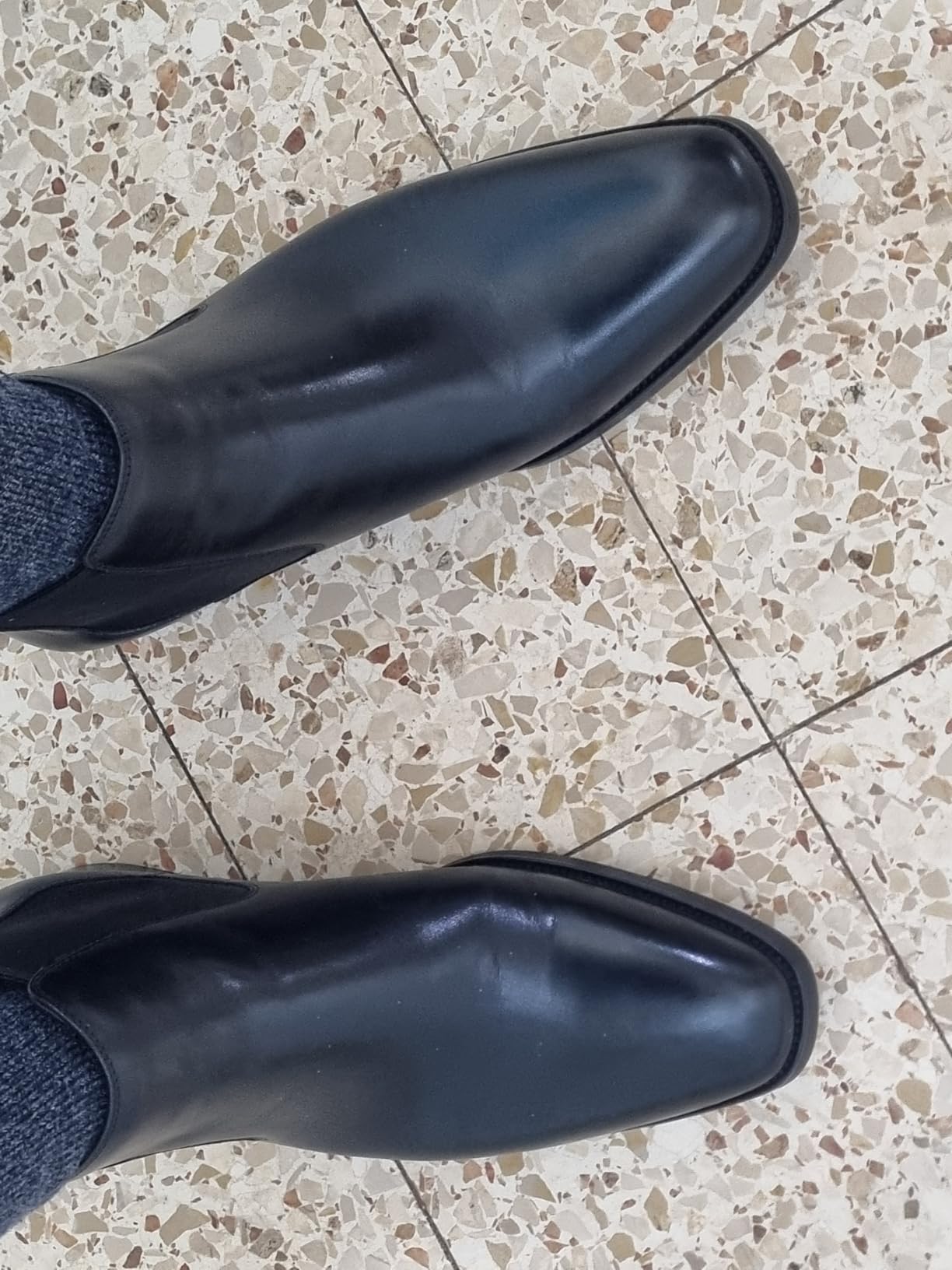 GIFENNSE Mens Chelsea Boots Leather Dress Boots for Men customer photo 2