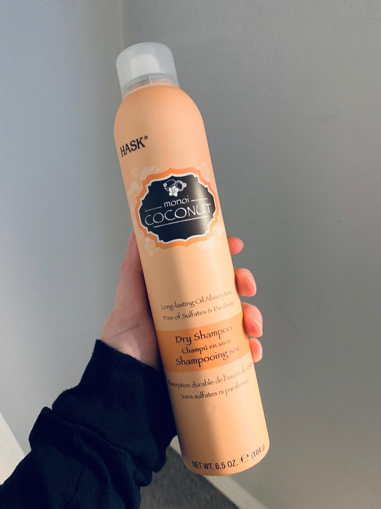 HASK Coconut Nourishing Dry Shampoo Kits for all hair types, aluminum free, no sulfates, parabens, phthalates, gluten or artificial colors (6.5oz-Qty2) customer photo 2