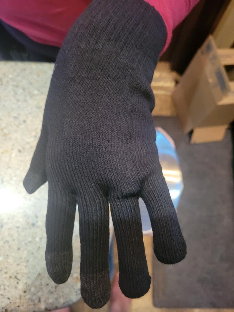 TRENDOUX Winter Gloves for Men Women - Upgraded Touch Screen Cold Weather Thermal Warm Knit Glove for Running Driving Hiking customer photo 2