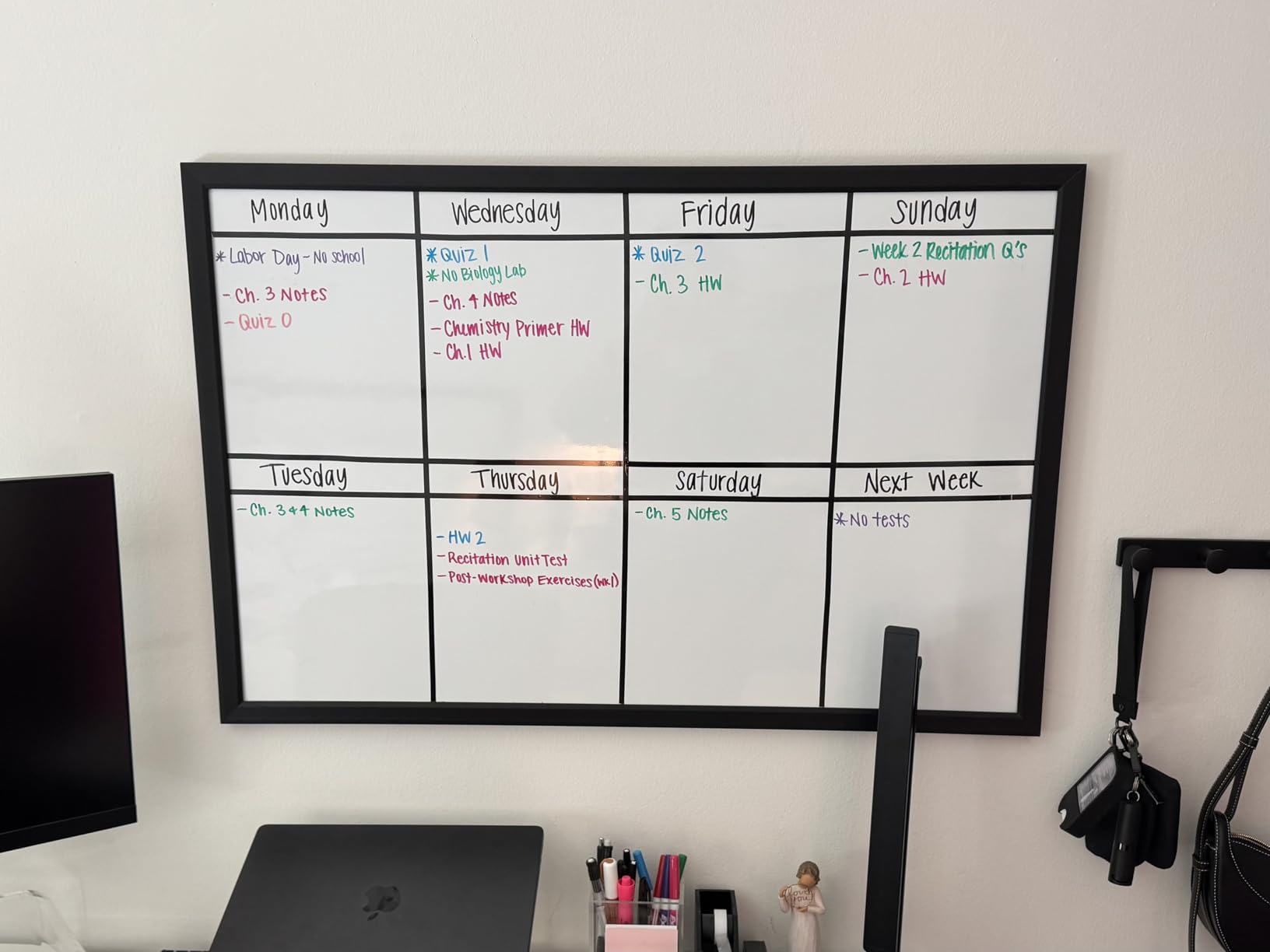 Amazon Basics Magnetic Dry Erase Whiteboard, 35