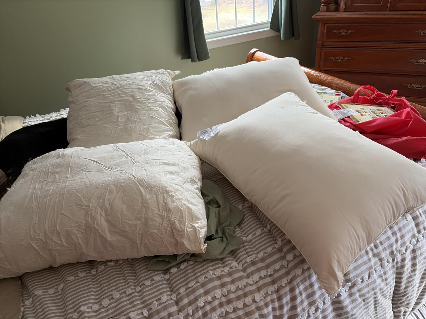 Organic Pillow 20x26 with Cotton Case, Adjustable for Side Sleepers customer photo 2