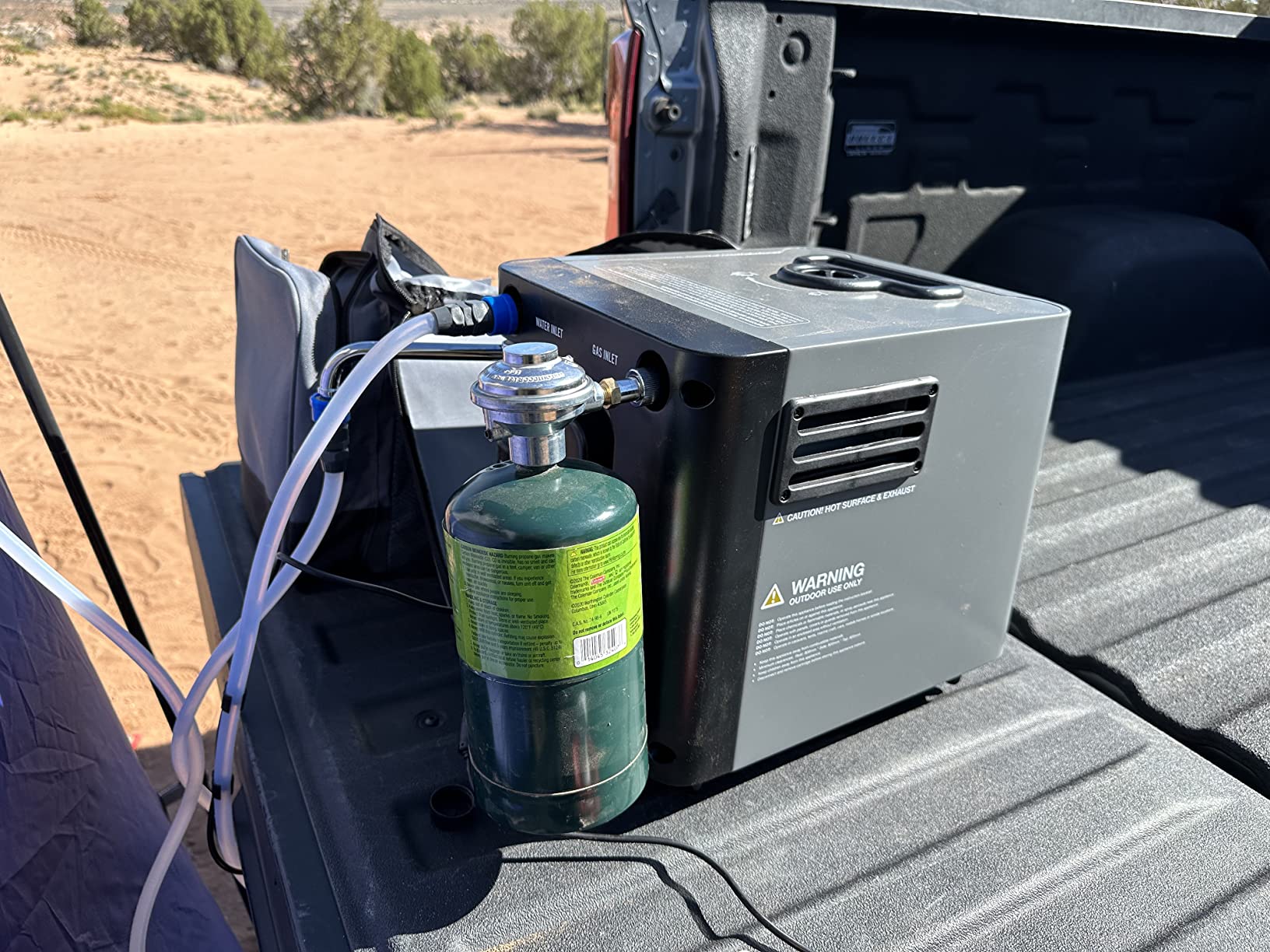 Hike Crew Portable Propane Tankless Water Heater & Shower, LCD, Gray customer photo 2