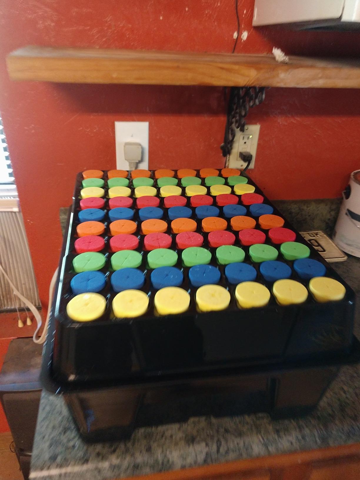 HORTIPOTS Cloning Machine Aeroponic Cloner System 70 Site for Plant Cuttings Using 1.625 inch Neoprene Clone Inserts (1-5/8 inch) customer photo 2