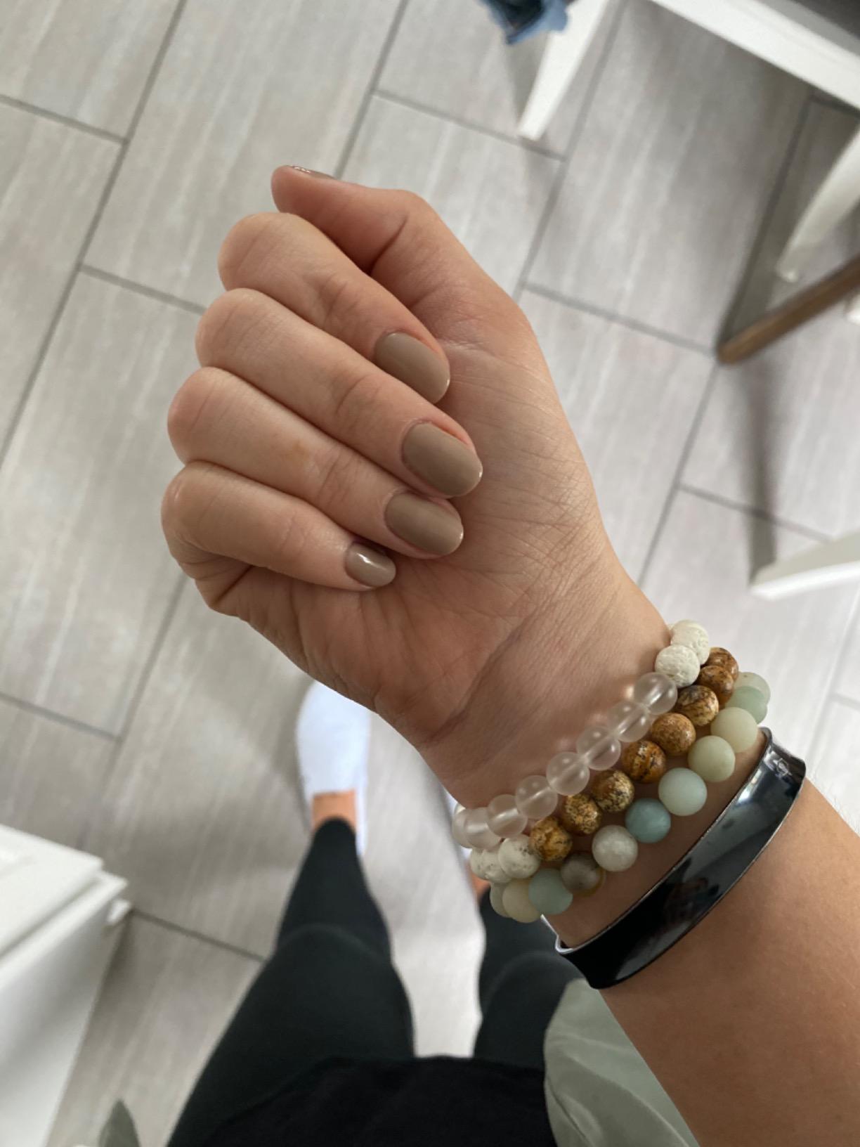 Apipi 6 Pcs Healing Beaded Bracelets for Women, Essential Oil Diffuser, Natural Lava Stone Gemstone Crystal Agate, Anxiety Stress Relief Yoga Aromatherapy customer photo 2