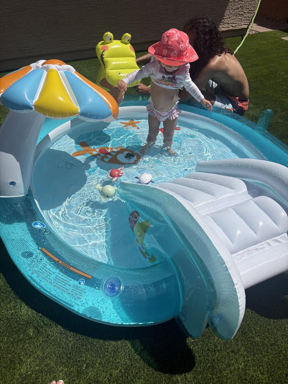 INTEX Jungle Adventure Inflatable Water Slide Park & Kiddie Swimming Pool customer photo 1