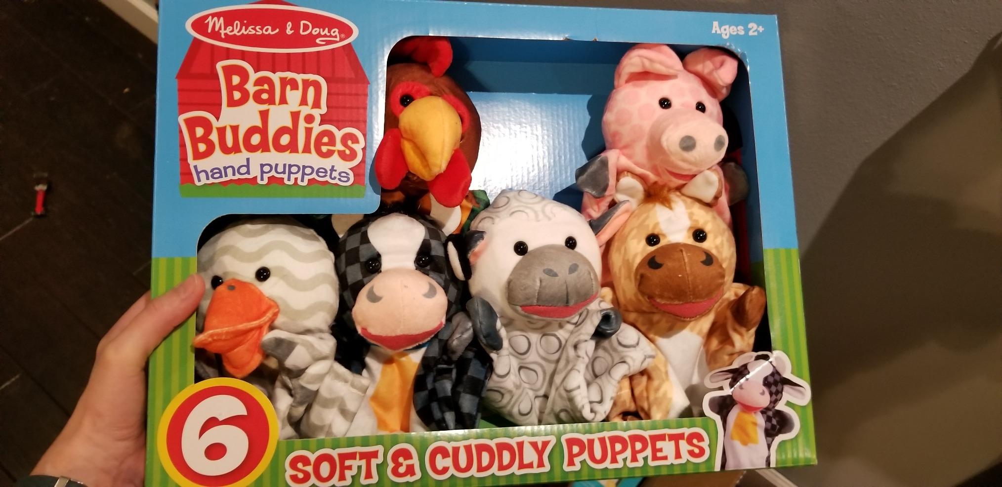 Melissa & Doug Barn Buddies Hand Puppets, Set of 6 (Cow, Sheep, Horse, Duck, Chicken, Pig) customer photo 2