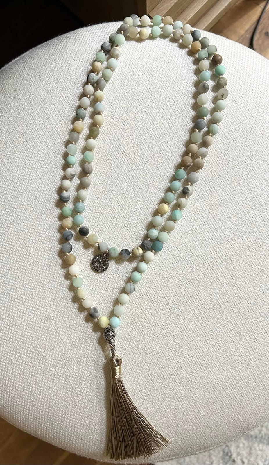 108 Mala Beads Semi-Precious Gem Stones Meditation Necklace customer photo 2