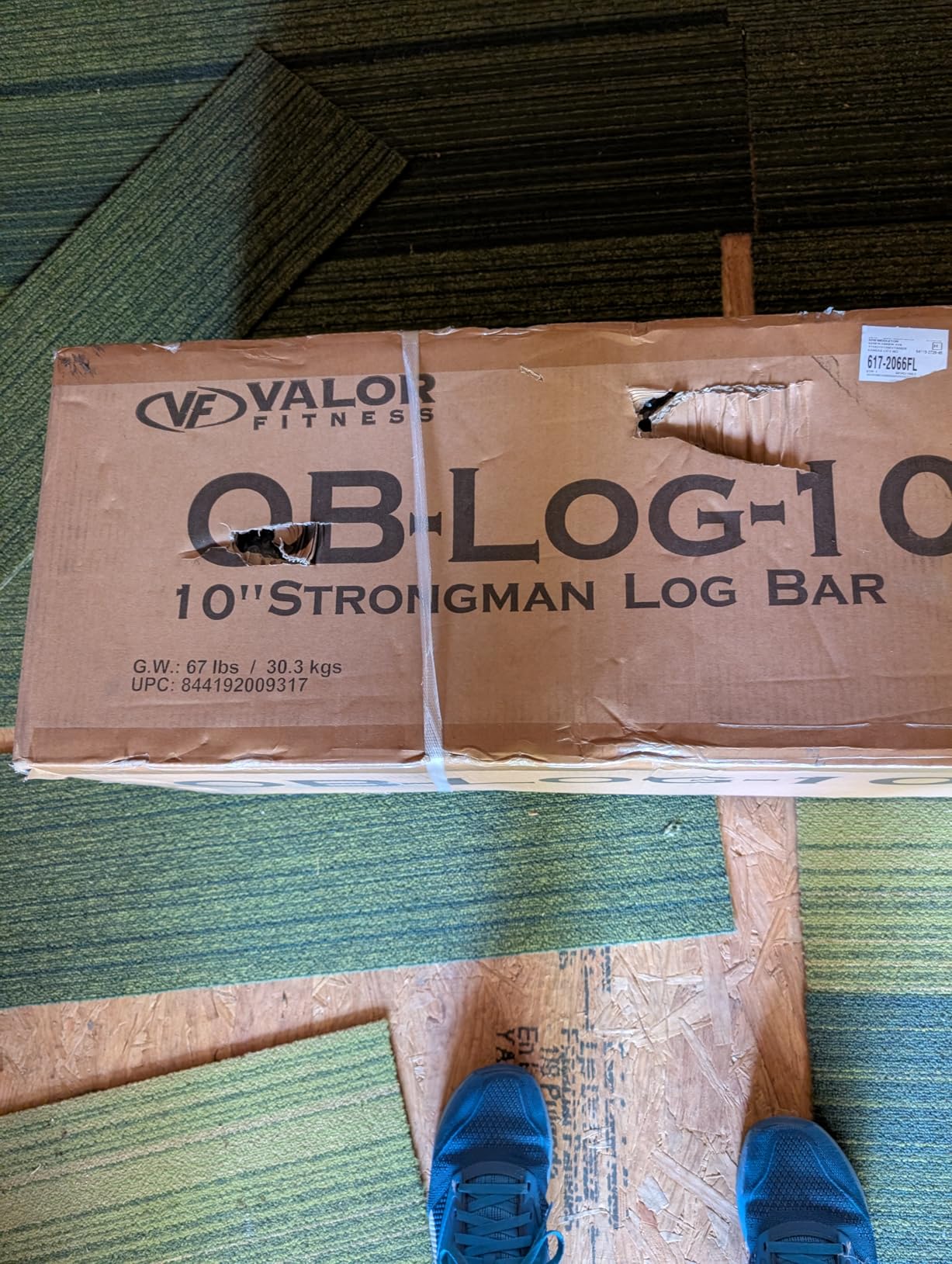 Valor Fitness Strongman Log Bar – Heavy-Duty Strongman Equipment for Powerlifting, Press, Competition, and Strength Training – Available in 8”, 10”, or 12