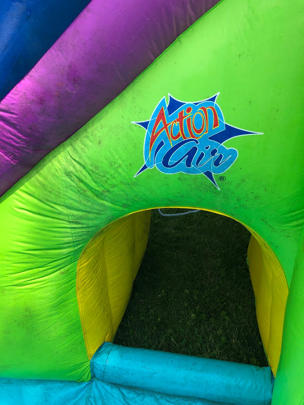 ACTION AIR Inflatable Water Slide, Shark Bounce House with Slide for Wet and Dry, Playground Sets for Kids Backyard, Water Spray & Water Pool, Durable Sewn with Extra Thick Material customer photo 2