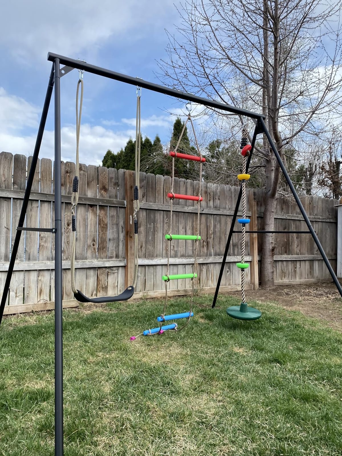Rainbow Craft 6.6FT Ninja Rope Ladder, PP Material, Kids Obstacle Course customer photo 2