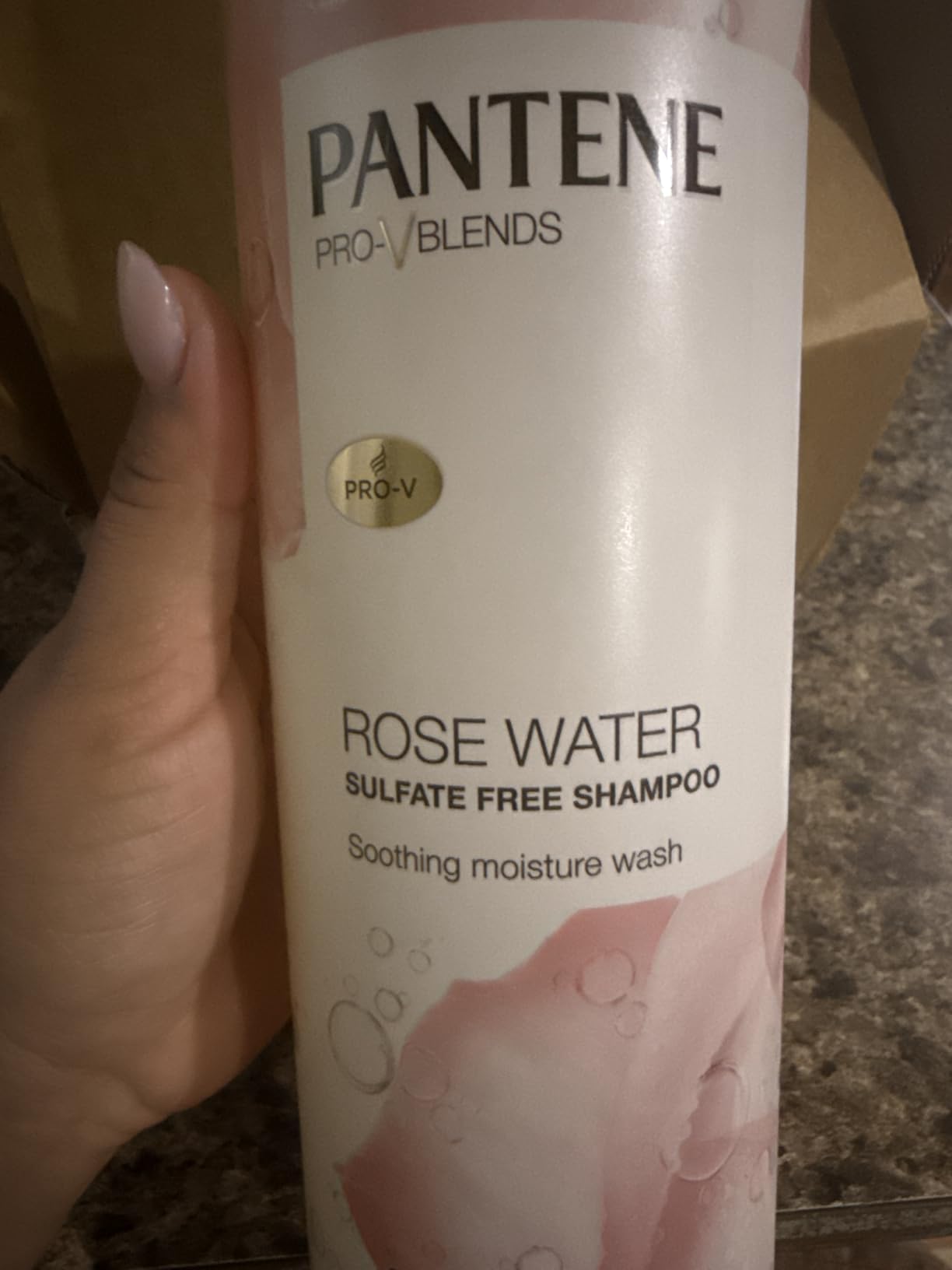 Pantene Sulfate Free Shampoo and Conditioner Set, Rose Water, Soothing and Moisturizing, Infused with Vitamin B5, for all Hair Types, Safe for Color Treated Hair, Pro-V Blend, 17.9 Fl Oz Each, 2 Pack customer photo 2