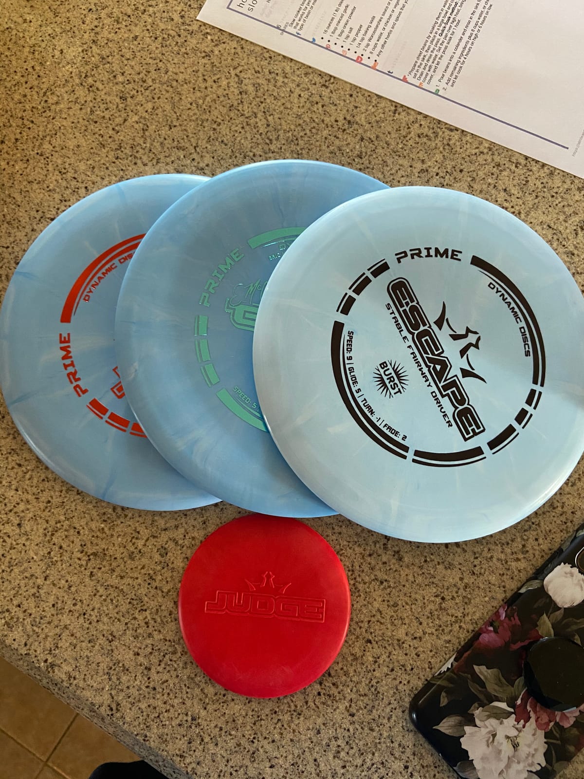 Dynamic Discs Prime Burst 3-Disc Golf Set | Includes Putter, Midrange, Driver, Mini Marker | 170-176g | Starter Disc Golf Accessories for Men customer photo 2