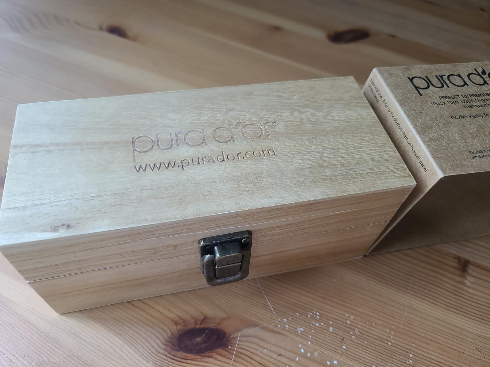PURA D'OR Organic Perfect10 Essential Oils Aromatherapy Box Set, 10mL x10 | Diffuser Blends, Gift-Ready Wood Case, USDA Certified, 100% Pure, Massage, DIY Beauty, Home Fragrance, Relaxation Routine customer photo 2