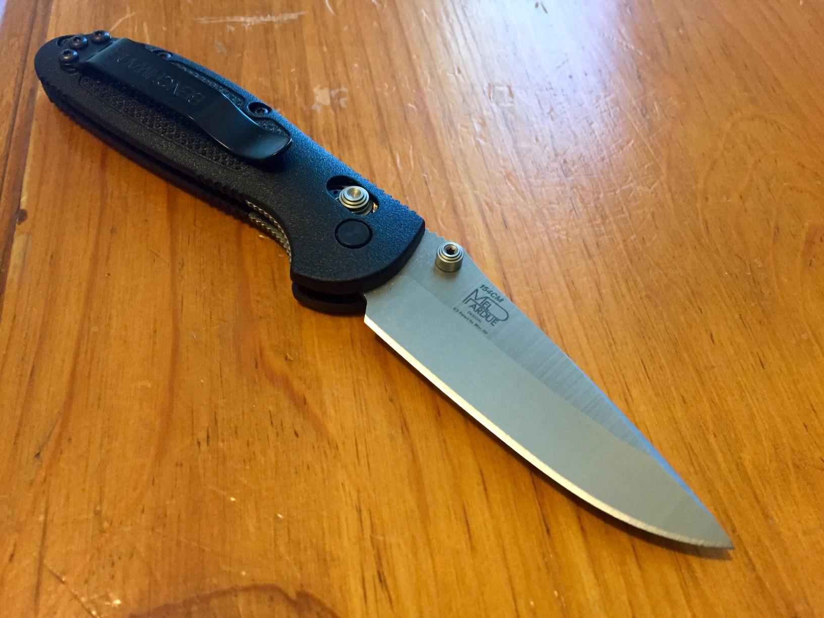 Benchmade Mini Griptilian Knife Drop-Point Blade Made EDC Manual Finish 556 Handle customer photo 1