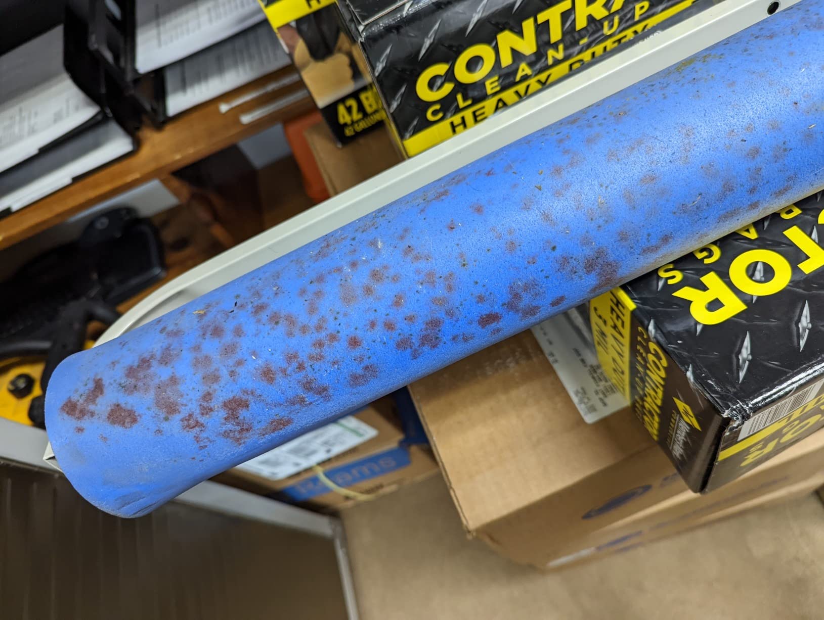 Vermont Rol-Dri Tennis Court Roller Squeegee - Blue PVA & PU Foam Tennis Squeegee | Lightweight with Exceptional Court Coverage | 36in Sweep Tennis Brush | Quick Clearing customer photo 2