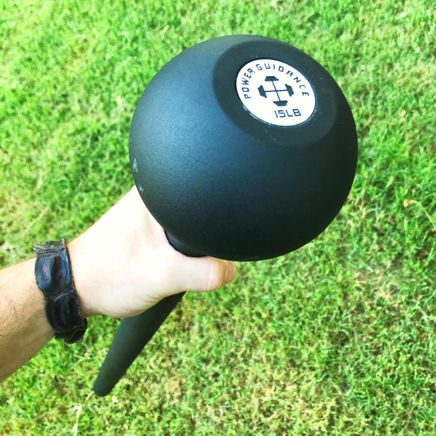 POWER GUIDANCE Steel Mace Macebell Cast Iron Training Full Body Workout, Shoulder, Core Strength, Muscles, Joints (7lb to 25lb) customer photo 2