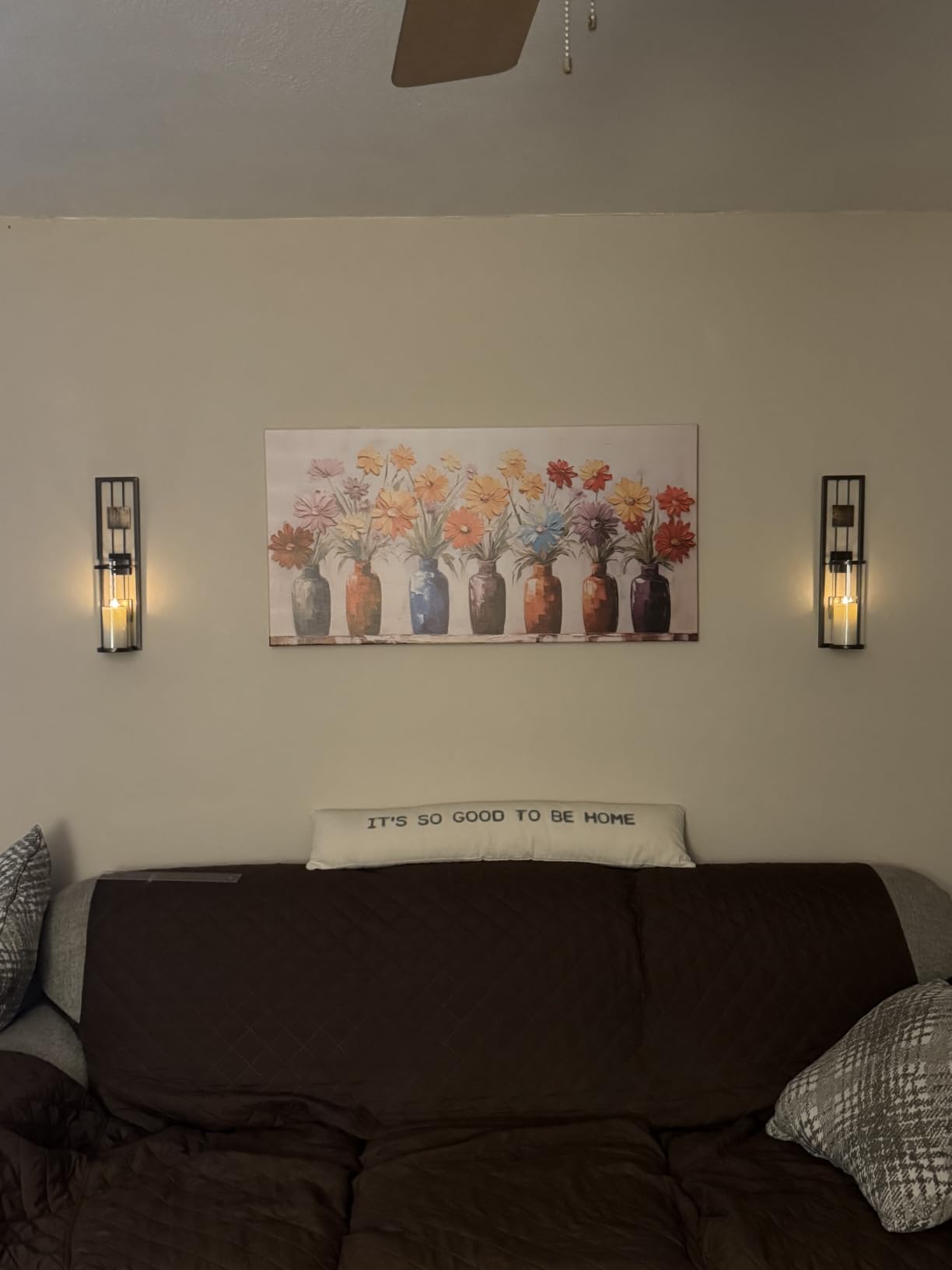 Shelving Solution Wall Sconce Candle Holder Metal Wall Decorations for Living Room, Bathroom, Dining Room, Set of 2 customer photo 2