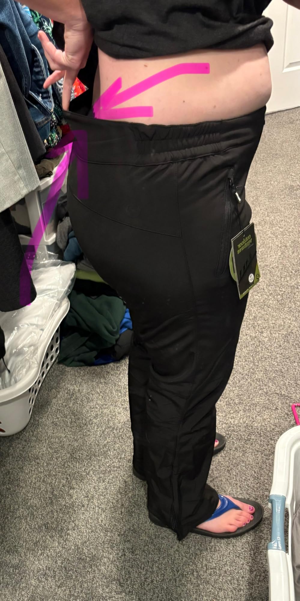 Outdoor Ventures Fleece Lined Waterproof Pants Women Ski Snow Hiking Warm customer photo 1
