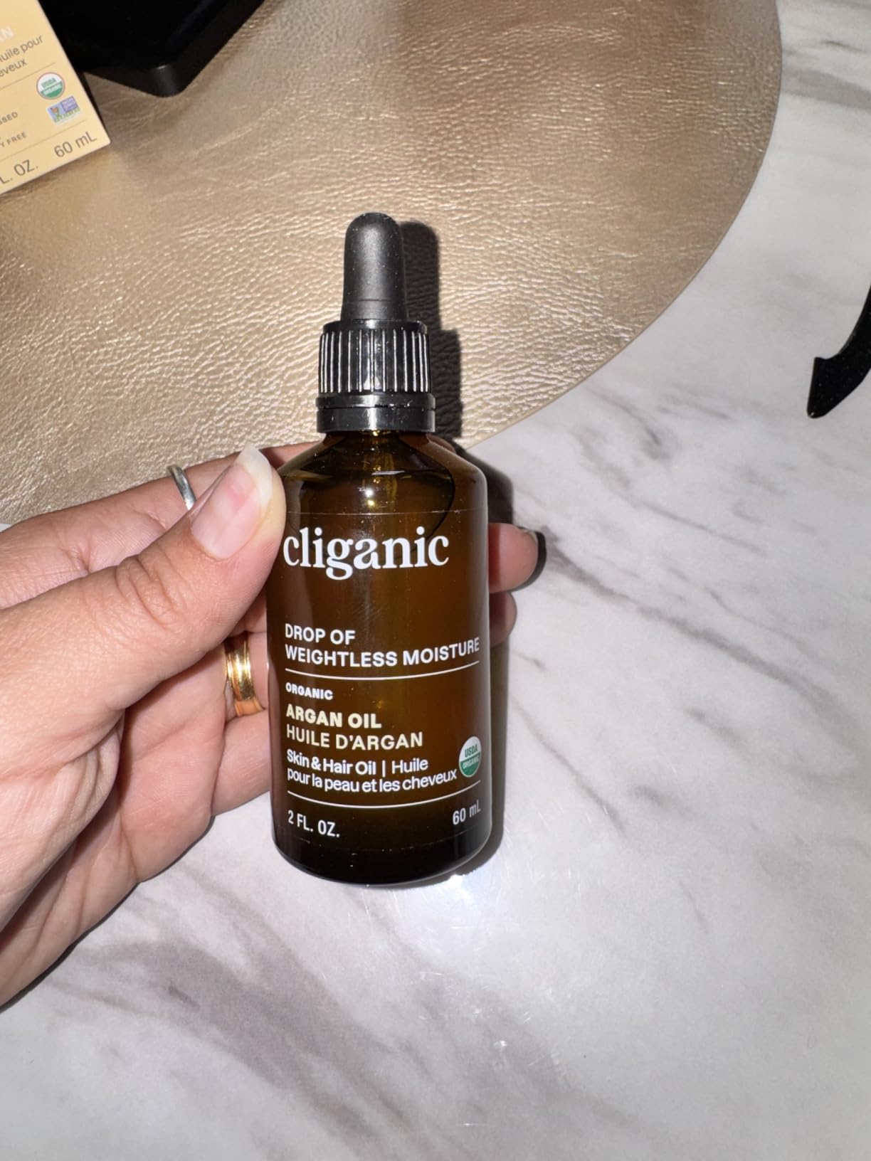 Cliganic Organic Argan Oil 100% Pure Cold Pressed For Hair, Face, Skin, 2oz customer photo 2