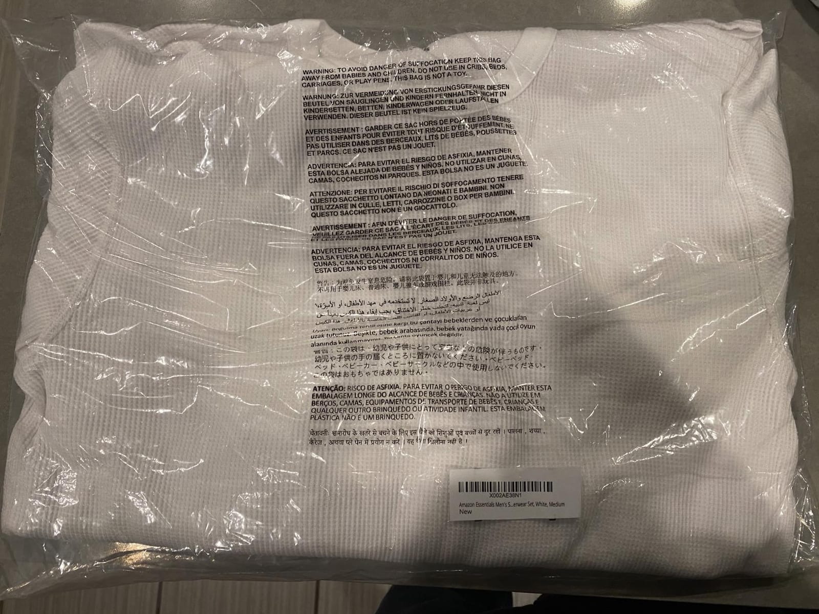 Amazon Essentials Men's Slim Fit Thermal Long Johns Underwear Set, Breathable Waffle Knit for Cold Weather Wear, Multipacks customer photo 1