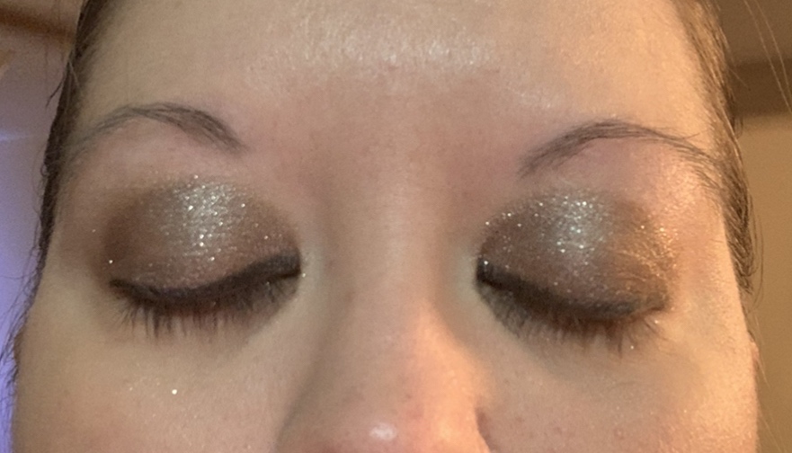 Bernecy Glitter Eyeshadow Palette,10 Colors Sparkle Shimmer Eye Shadow Highly Pigmented Long Lasting Makeup Set Gold (Type 5), Small customer photo 2