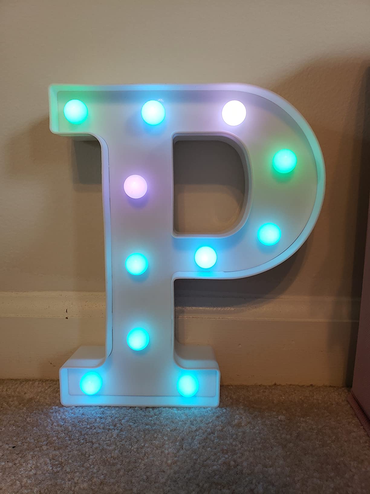 Pooqla Colorful LED Marquee Letter Lights with Remote - Light Up Marquee Signs for Room Decor customer photo 1