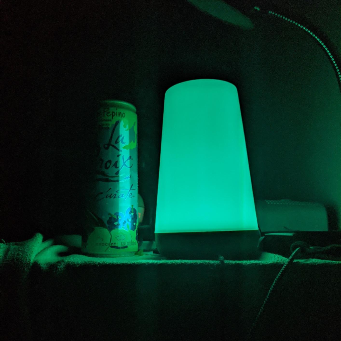 THAUSDAS Telecontrol Night Light Touch Lamp: 13 Colors, 5 Brightness, Brown customer photo 2