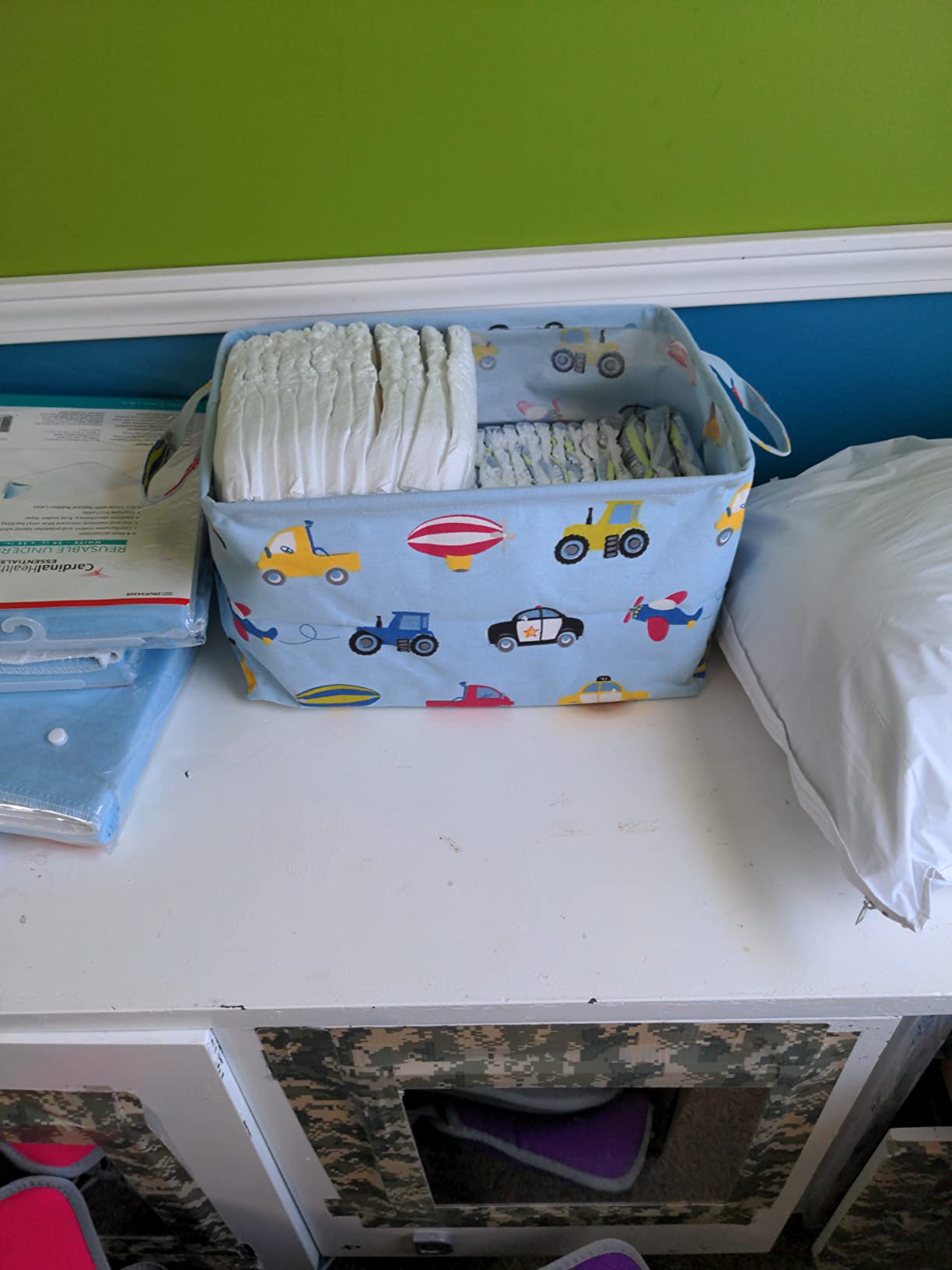 Rectangular Cow Storage Bin Nursery Hamper customer photo 2